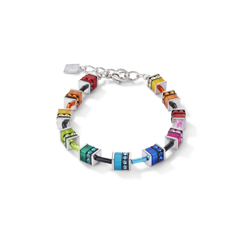 Coeur De Lion Geocube Multi-Coloured Crystal Bracelet 4409/30-1500
