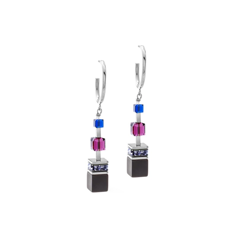 Couer De Lion GeoCUBE® Precious Blue Moon Statement Earrings 3039210708