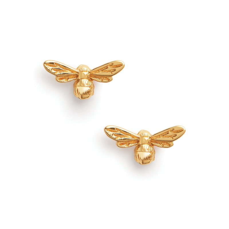 Olivia Burton Lucky Bee Womens Earrings OBJAME23N Gold