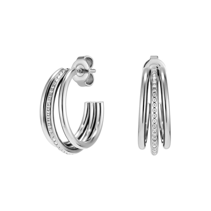 Olivia Burton Everstacked Silver Hoop Earrings 24100294