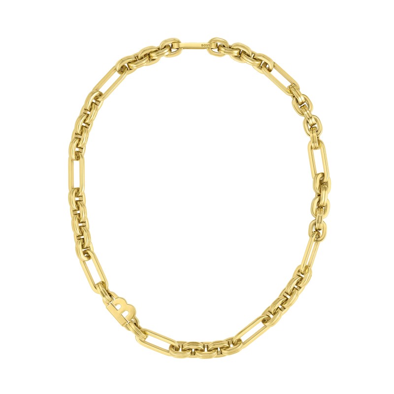 BOSS Hailey Yellow Gold Plated Necklace 1580327