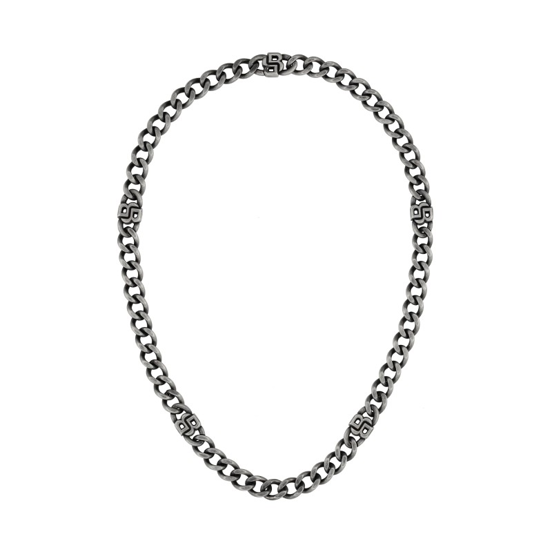 BOSS Double B Absolute Black Steel Gents Necklet 1580744