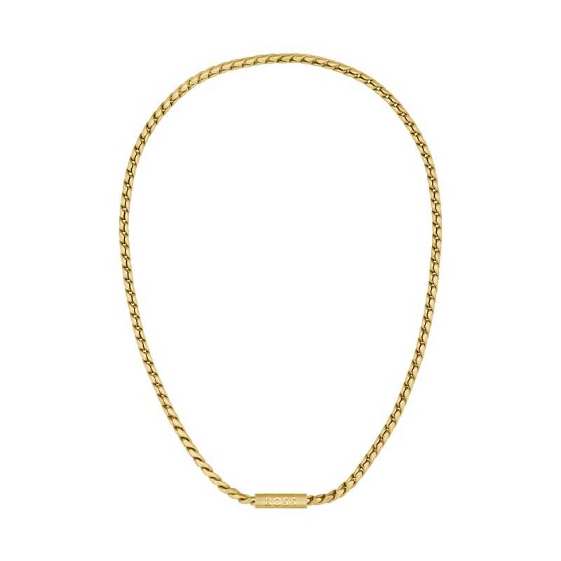 BOSS Doran Yellow Gold-Tone Gents Necklet 1580694