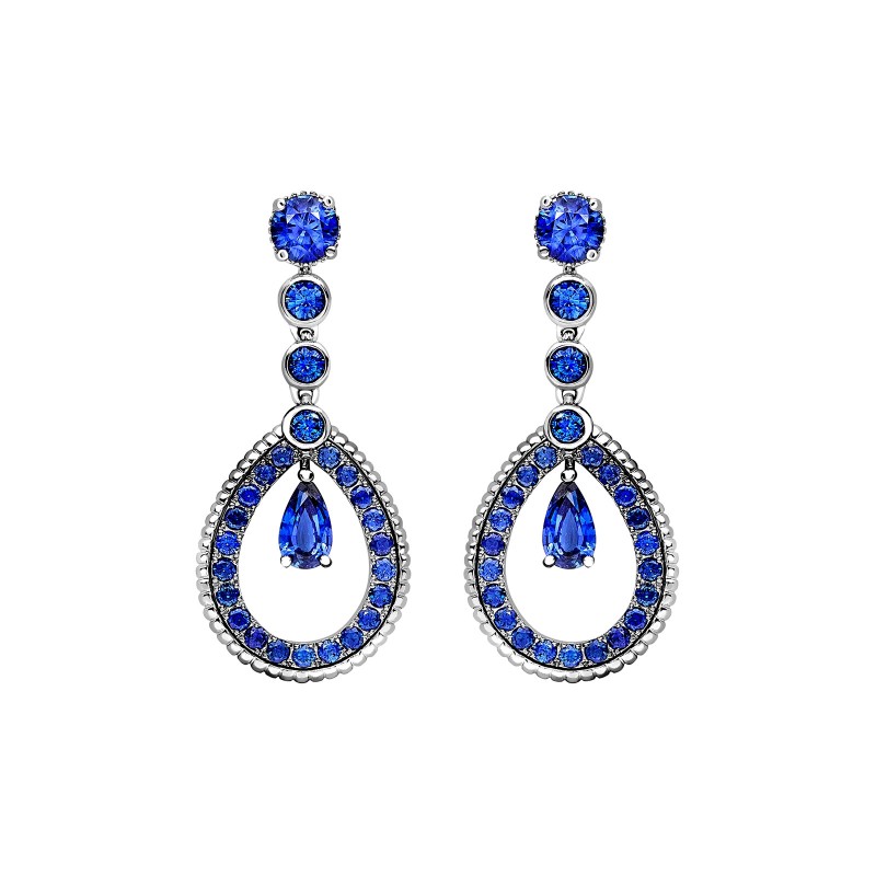Fabergé Love Teardrop Sapphire Earrings 1388EA 2542 /10