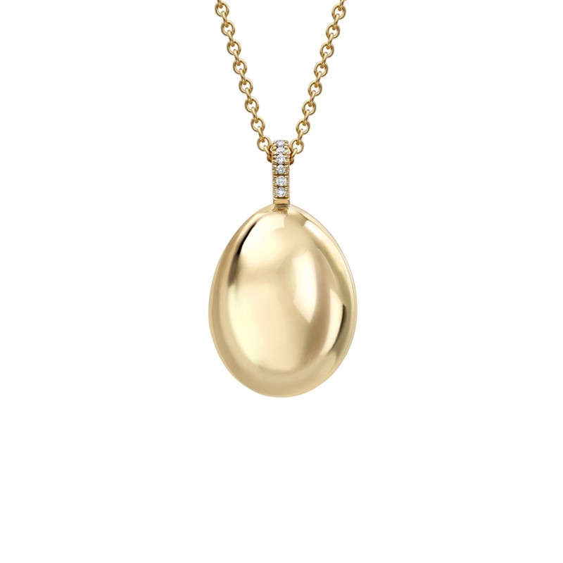 Fabergé Essence Yellow Gold Egg Pendant 409FP925