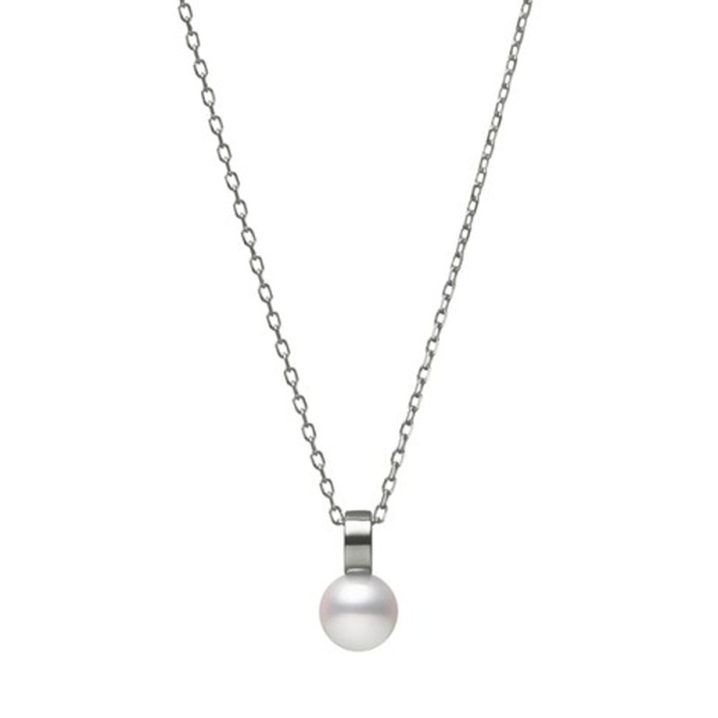 Mikimoto 18ct White Gold 7.25mm Akoya Pearl Necklace PP 20598 W