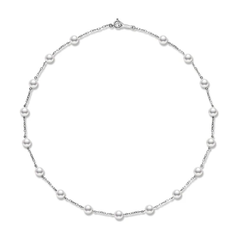 Mikimoto 5.5mm Pearl Chain Necklace PP 158L W