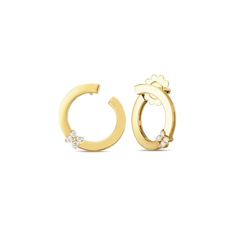Roberto Coin Love in Verona 0.18ct Diamond Flower Earrings