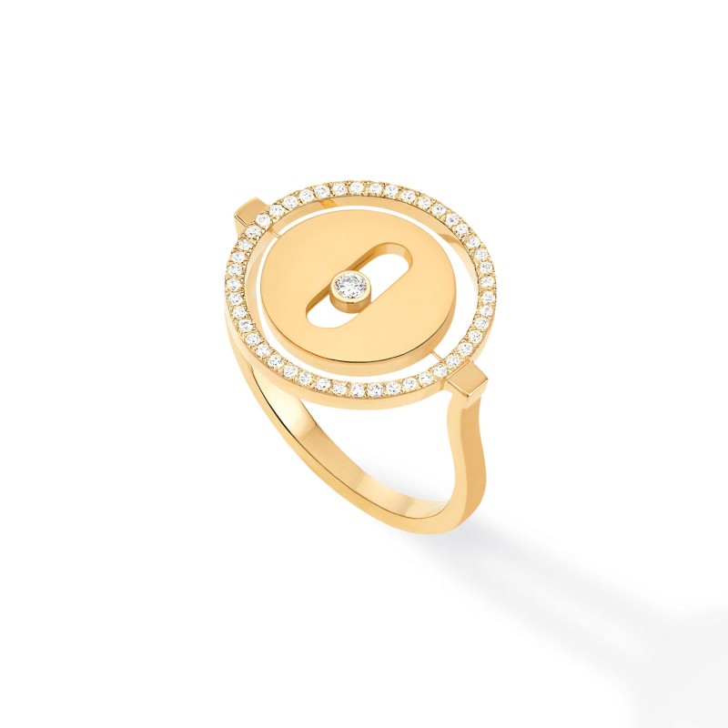 Messika Lucky Move PM Yellow Gold 0.15ct Diamond Circle Ring 07470-YG