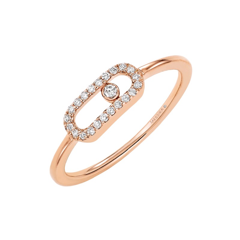 Move Uno 18ct Rose Gold 0.09ct Diamond Ring 04705-RG