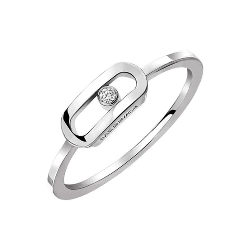Messika Move Uno White Gold 0.01ct Diamond Ring 10055-WG
