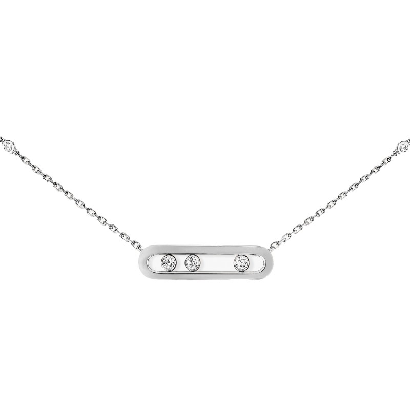 Messika Baby Move 18ct White Gold Diamond Ladies Necklace 04323-WG