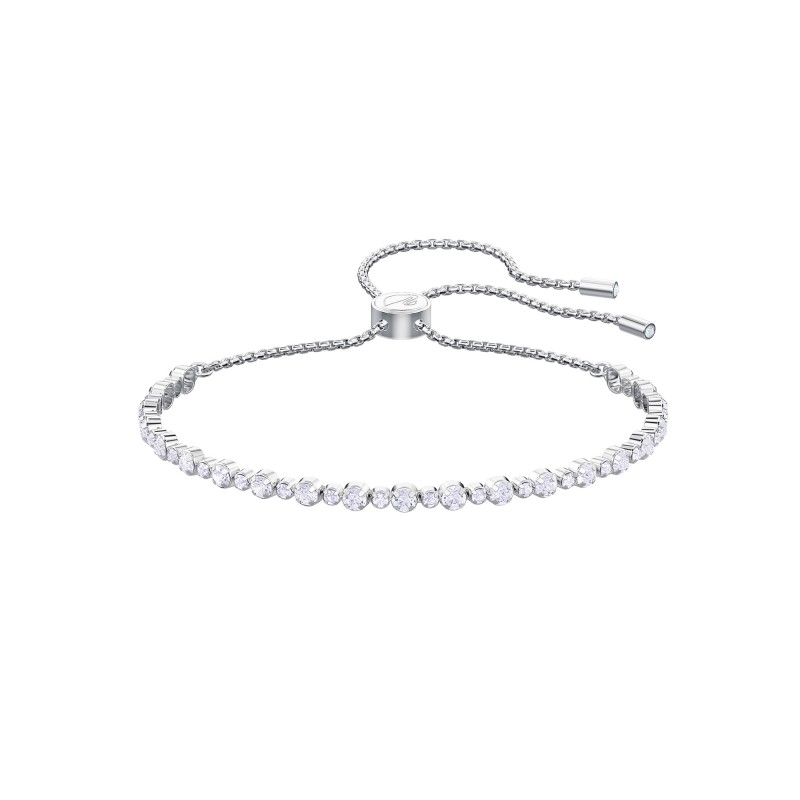 Swarovski Crystal Rhodium Plated Tennis Bracelet 5465384