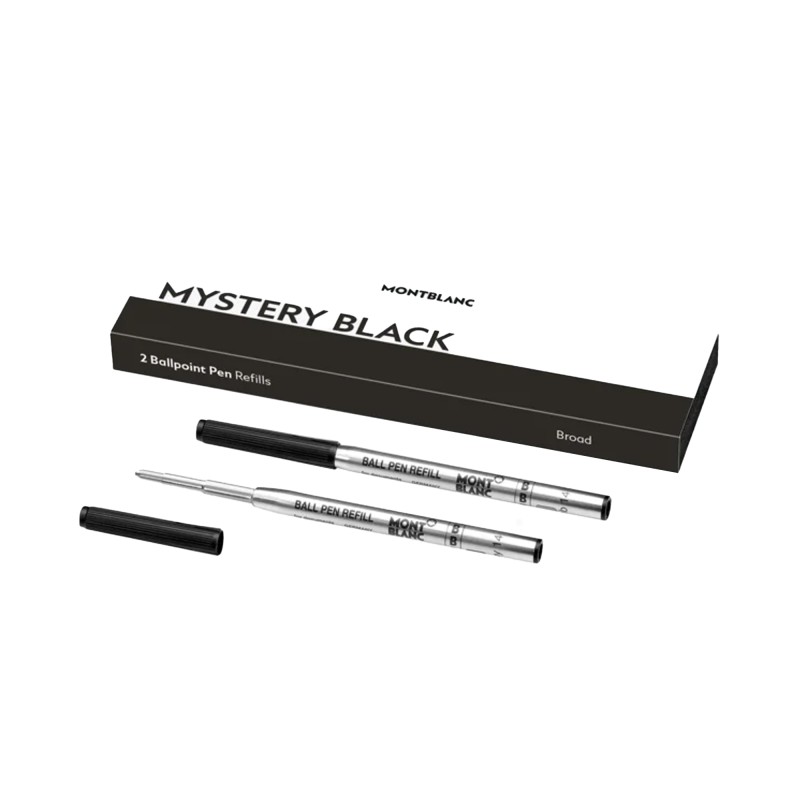 Montblanc 2 Ballpoint Pen Refill Broad Mystery Black MB128212