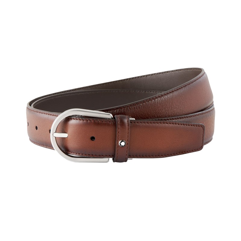 Montblanc Horseshoe Brown Belt 35mm 118413