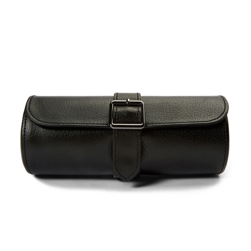 Wolf British Racing Black Triple Watch Roll 792902