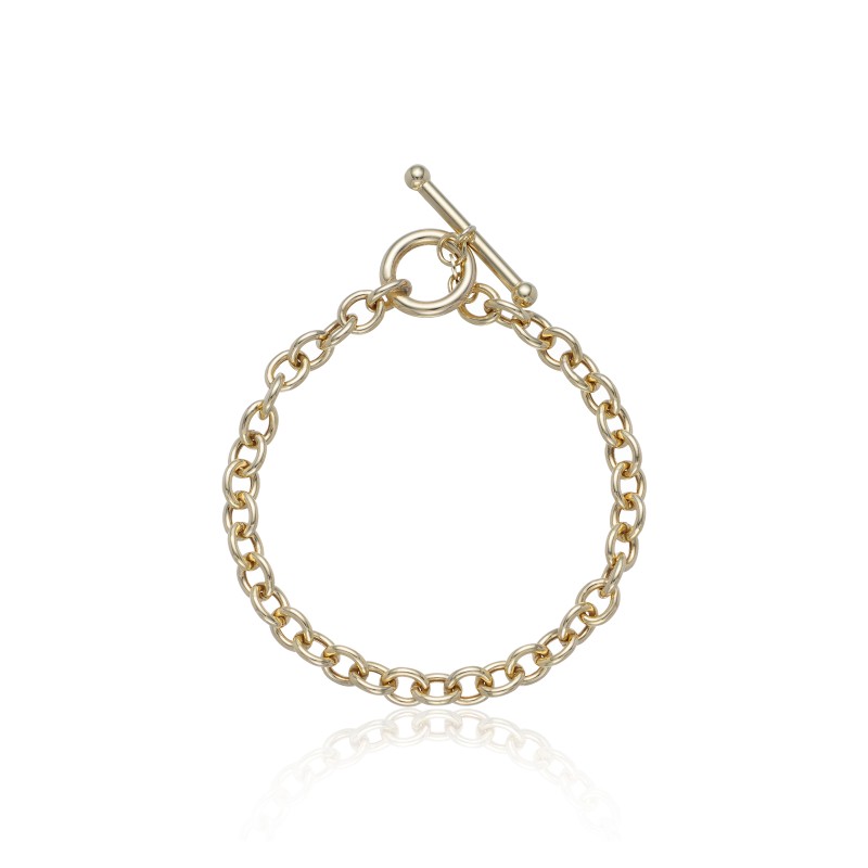 9ct Yellow Gold T-Bar Link Bracelet