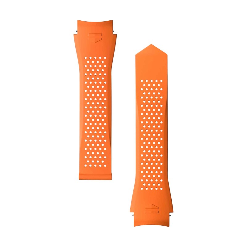 TAG Heuer Calibre E5 45mm Orange Perforated Rubber Strap FT6282