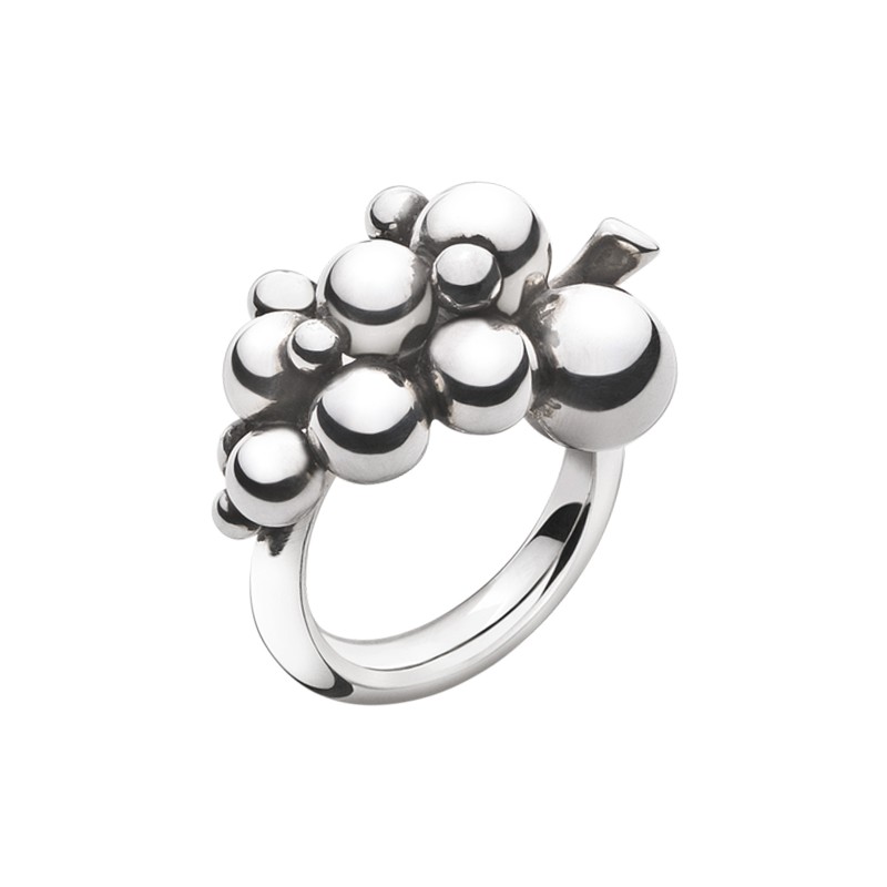Georg Jensen Moonlight Grapes Silver Ring 200003330048