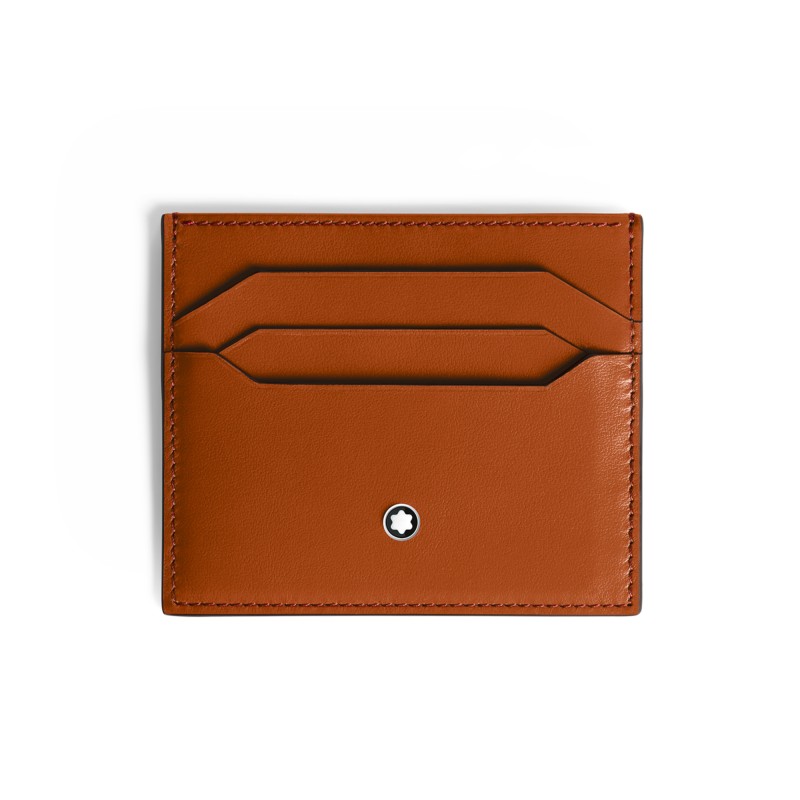 Montblanc Meisterstuck 6cc Leather Card Holder in Rust MB198810
