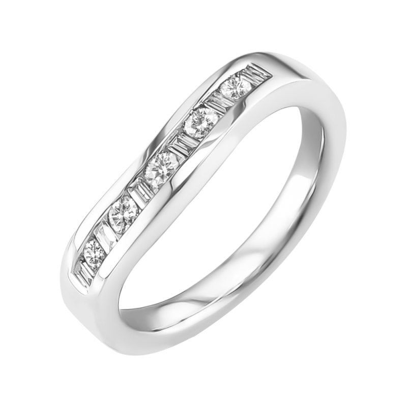 Platinum Approx 0.33ct Diamond Eternity Ring