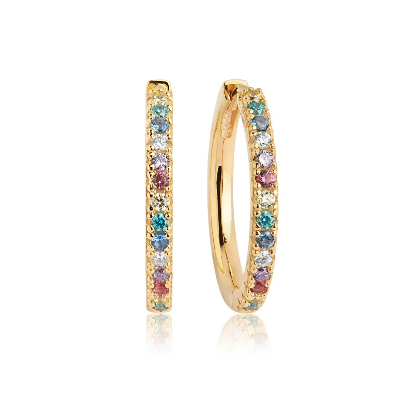 Sif Jakobs Ellera Grande Hoop Earrings SJ-E2869-XCZ(YG)