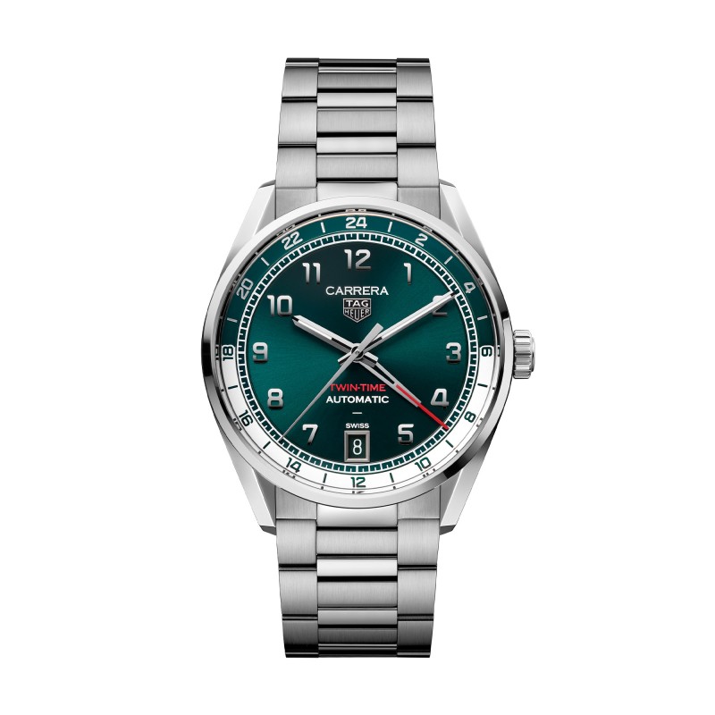 TAG Heuer Carrera Date Twin-Time 41mm Automatic Watch WDA2114.BA0043