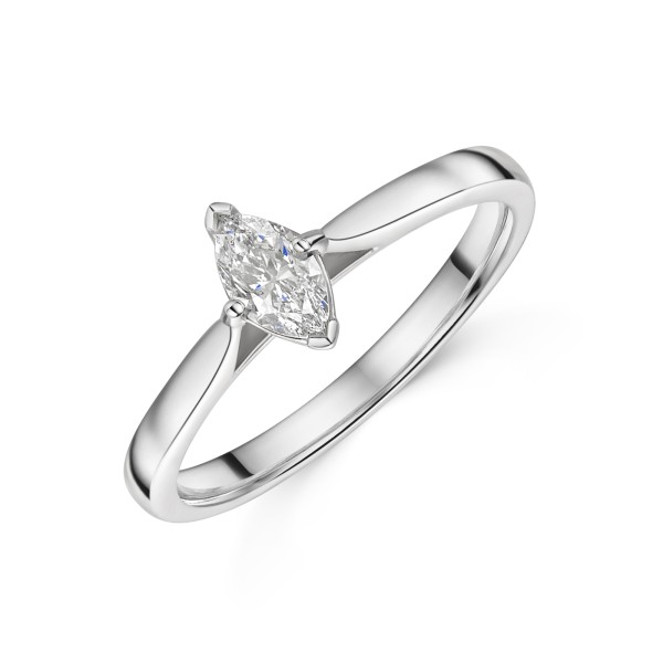 Platinum Marquise 0.33ct Diamond Solitaire
