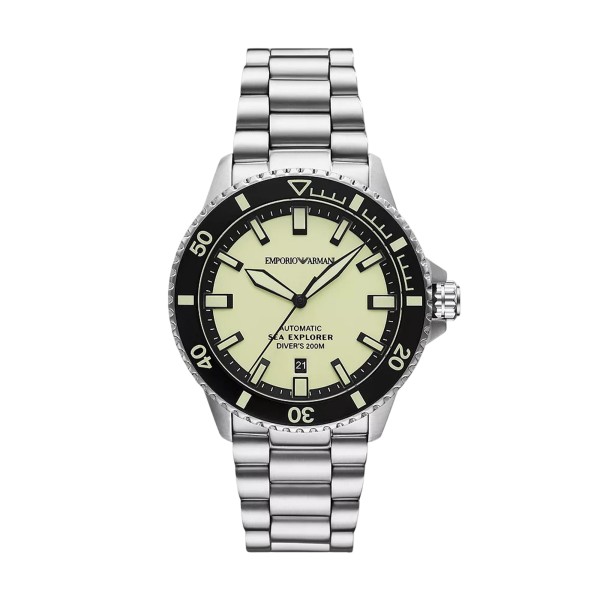 Emporio Armani Sea Explorer Automatic Stainless Steel 42.5mm Men's Watch AR60083