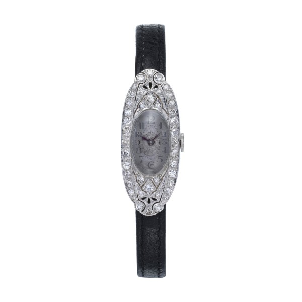 Pre-Owned Vintage Solvil 1920s Ladies Platinum Cocktail Watch 2360