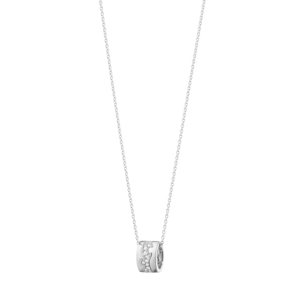 Georg Jensen 18ct White Gold 0.19ct Diamond Fusion Pendant 10016427