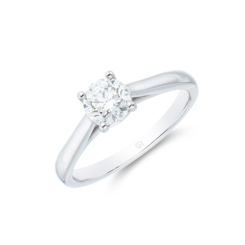 Moments Platinum 'Princess' Brilliant Cut 0.75ct Diamond Solitaire Ring