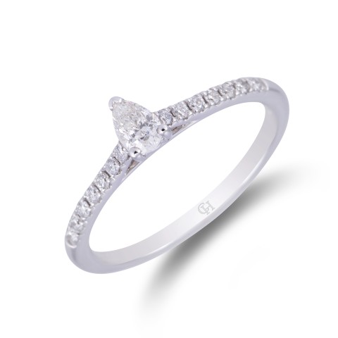 18ct White Gold 0.45ct Diamond Solitaire Ring