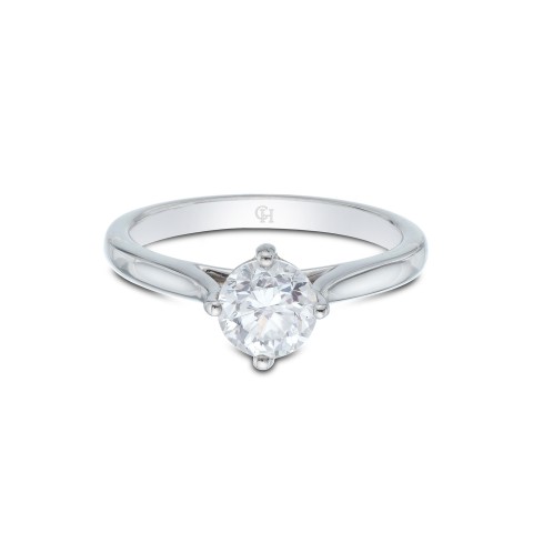 Platinum Brilliant Cut 1.00ct Diamond Solitaire Ring