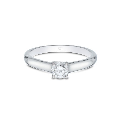 Platinum Brilliant Cut 0.40ct Diamond Solitaire Ring