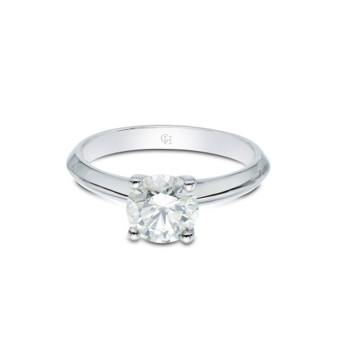 Platinum Brilliant Cut 1.35ct Diamond Solitaire Ring
