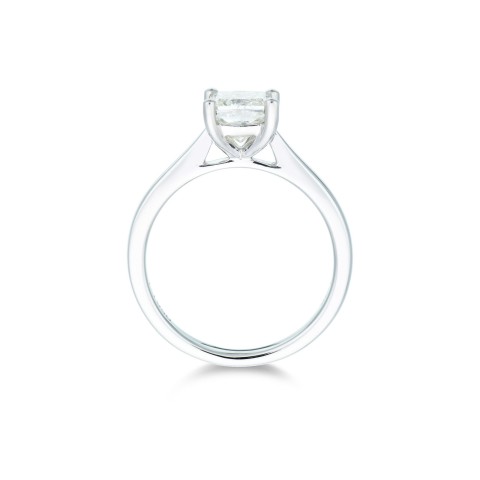 Platinum Princess Cut 1.25ct Diamond Solitaire Ring