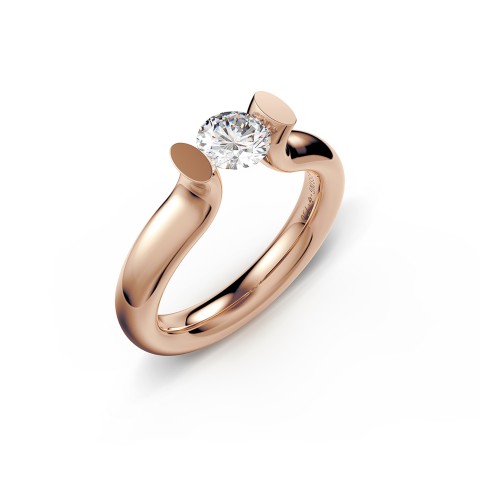 Niessing 18ct Rose Gold Heaven 0.60ct Diamond Solitaire Ring