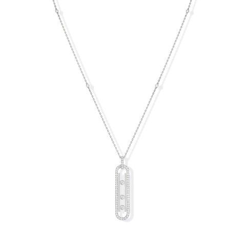 Messika Move 10th PM White Gold  0.74ct Diamond Necklace 10032-YG