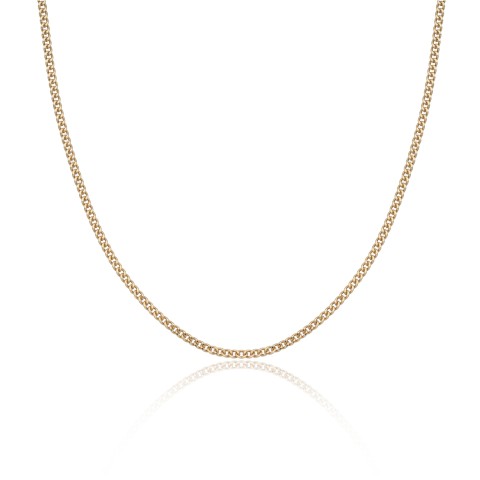 9ct yellow gold gents 16' curb chain