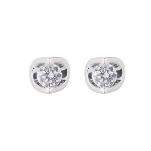 18ct White Gold Brilliant Cut 0.50ct Diamond Stud Earrings