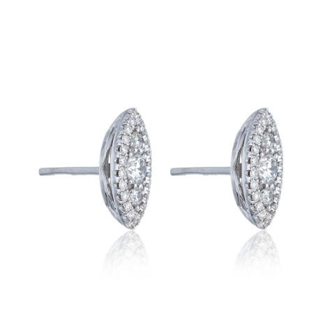 18ct White Gold 0.60ct Diamond Earrings