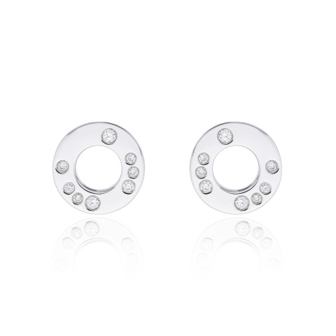 18ct White Gold 0.15ct Brilliant Earrings