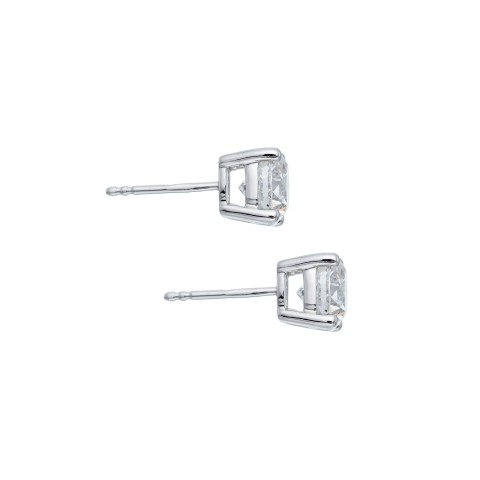 18ct While Gold Brilliant Cut 3.00ct Diamond Stud Earrings