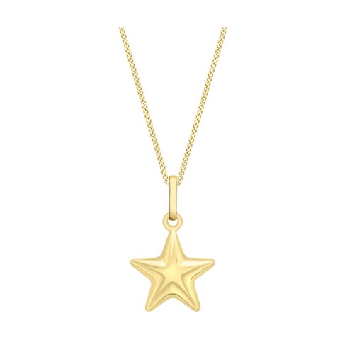 9ct Yellow Gold Star Pendant