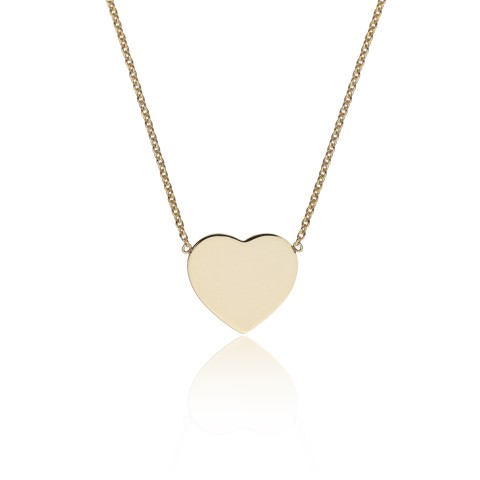 9ct Yellow Gold Mini Heart Necklace