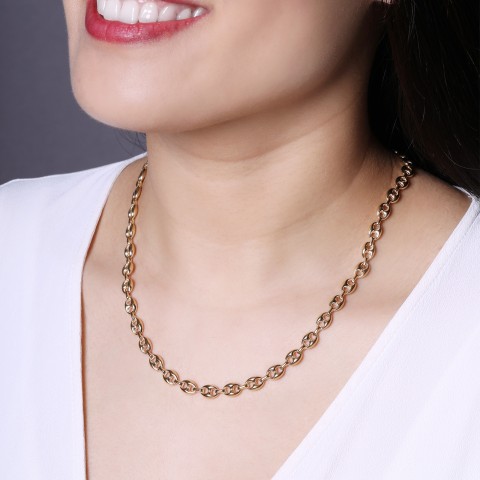 9ct Yellow Gold Chain Link Necklace