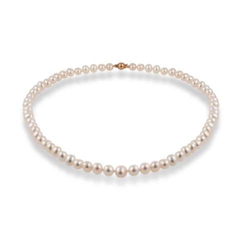 9ct Yellow Gold Pearl Necklet