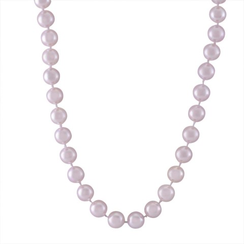 18ct White Gold Akoya Pearl Necklet 7.5-8mm