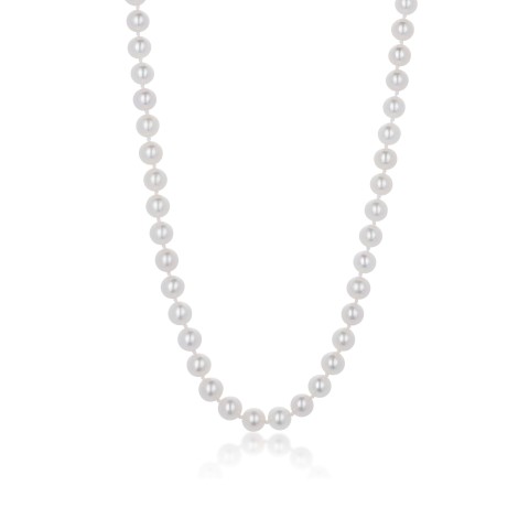 18ct White Gold Freshwater Pearl 7-8mm Necklace